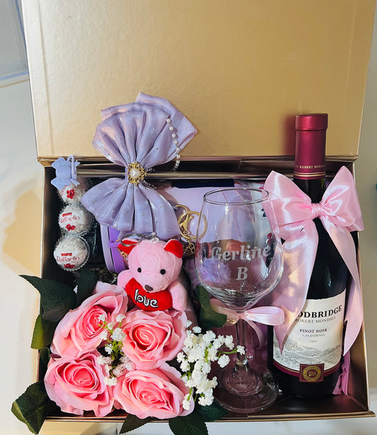 Luxury Personalized Wine & Tumbler Gift Box – A Gift Made with Love
