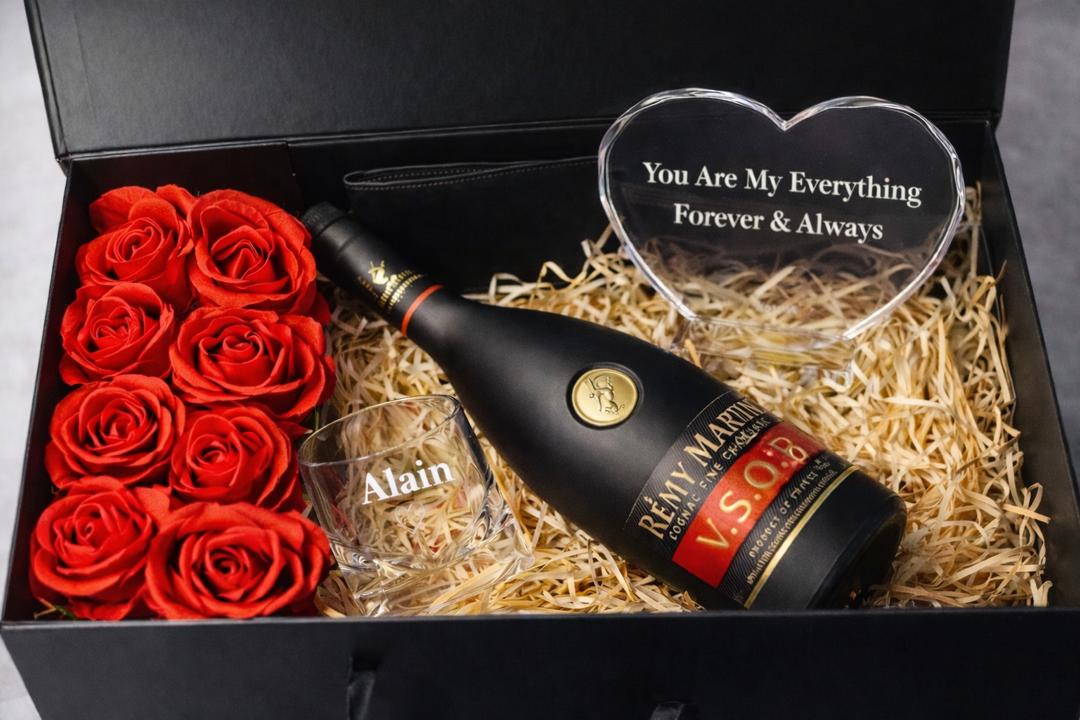 Luxury Cognac & Crystal Gift Box