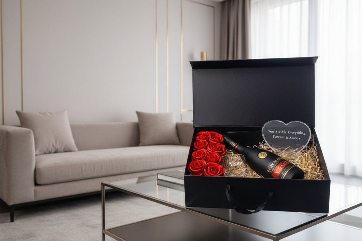Luxury Cognac & Crystal Gift Box